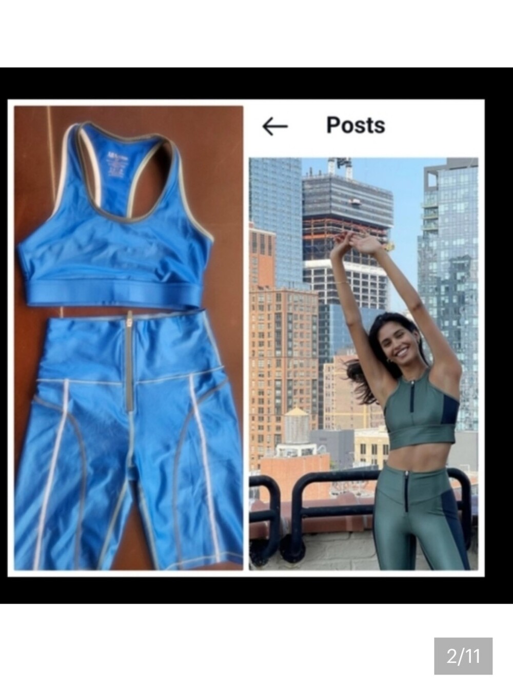 Nwot All Access NYC Farfetch Electric Blue Stitch Satin Biker Short Set S